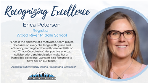 Recognizing Excellence: Erica Petersen